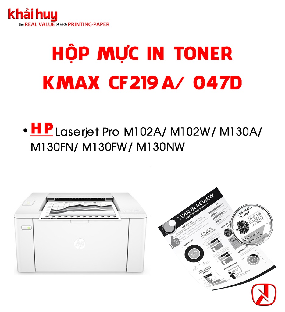 HỘP TRỐNG IN LASER KMAX CF219A/ 047D