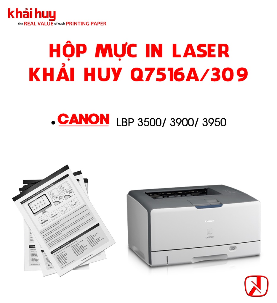 HỘP MỰC IN LASER KHẢI HUY Q7516A/ 309