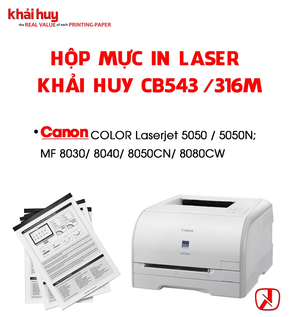 HỘP MỰC IN LASER KHẢI HUY CB543/ 316M