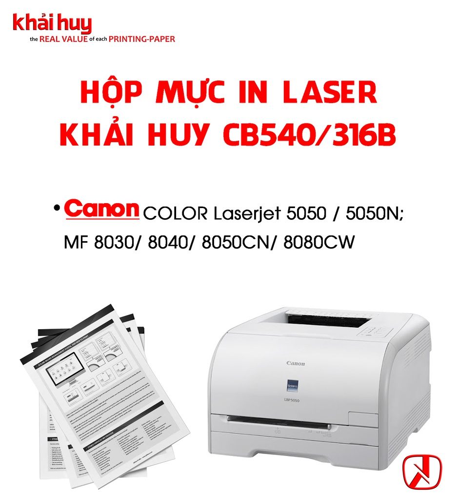 HỘP MỰC IN LASER KHẢI HUY CB540/ 316B