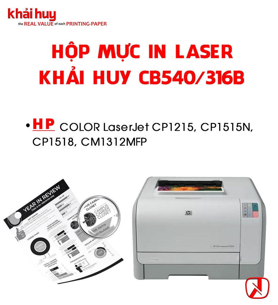 HỘP MỰC IN LASER KHẢI HUY CB540/ 316B