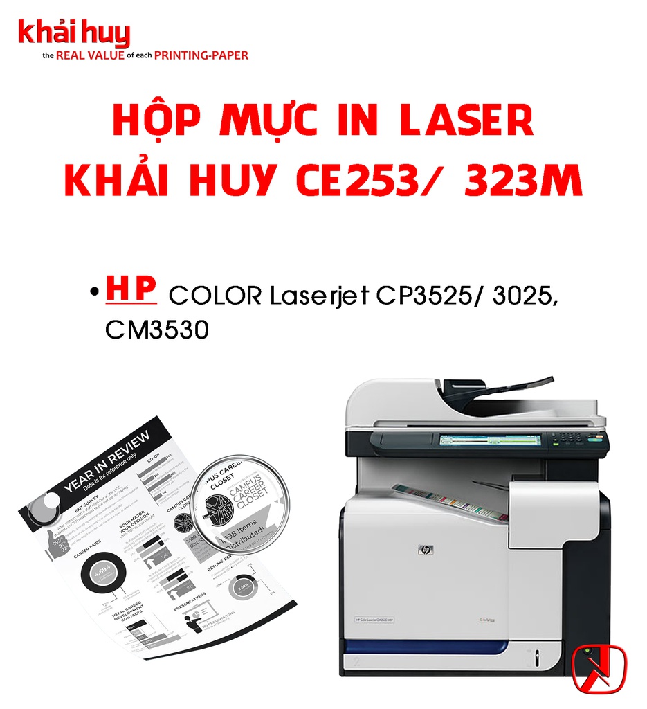 HỘP MỰC IN LASER KHẢI HUY CE253/ 323M