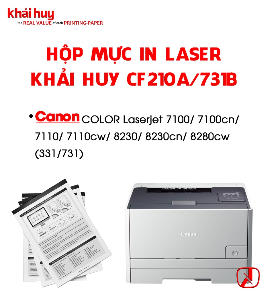 HỘP MỰC IN LASER KHẢI HUY CF210A/ 731B