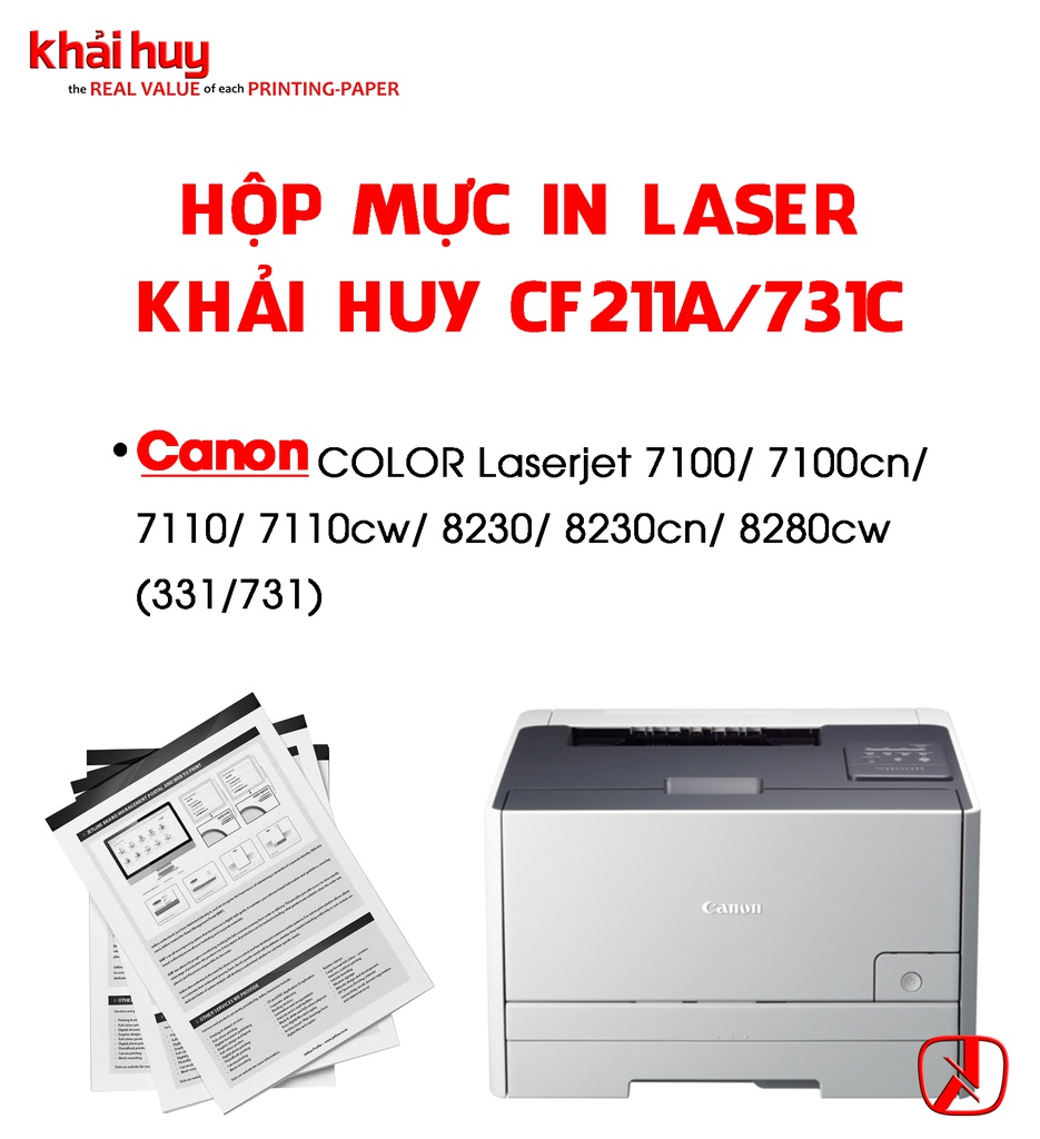 HỘP MỰC IN LASER KHẢI HUY CF211A/ 731C