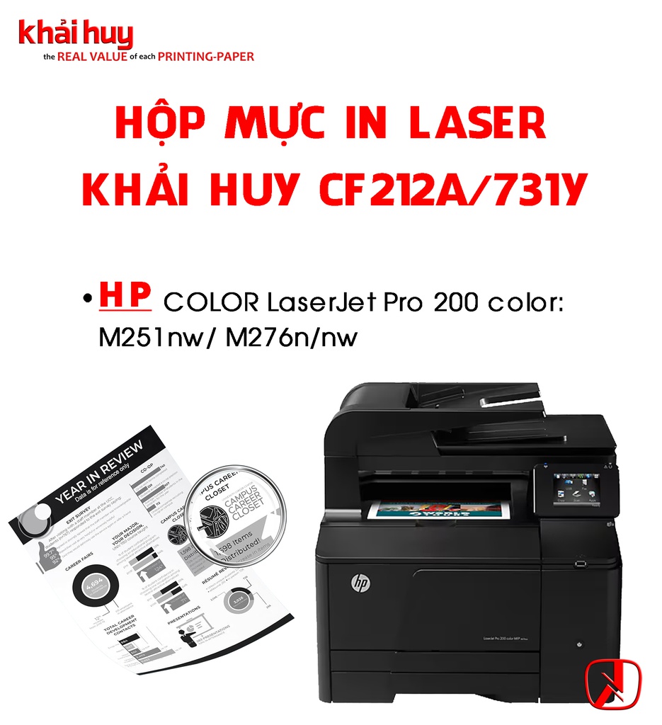 HỘP MỰC IN LASER KHẢI HUY CF212A/ 731Y