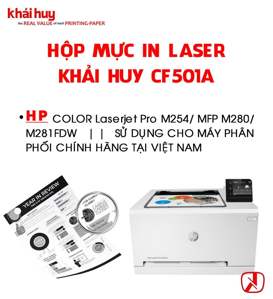 HỘP MỰC IN LASER KHẢI HUY CF501A