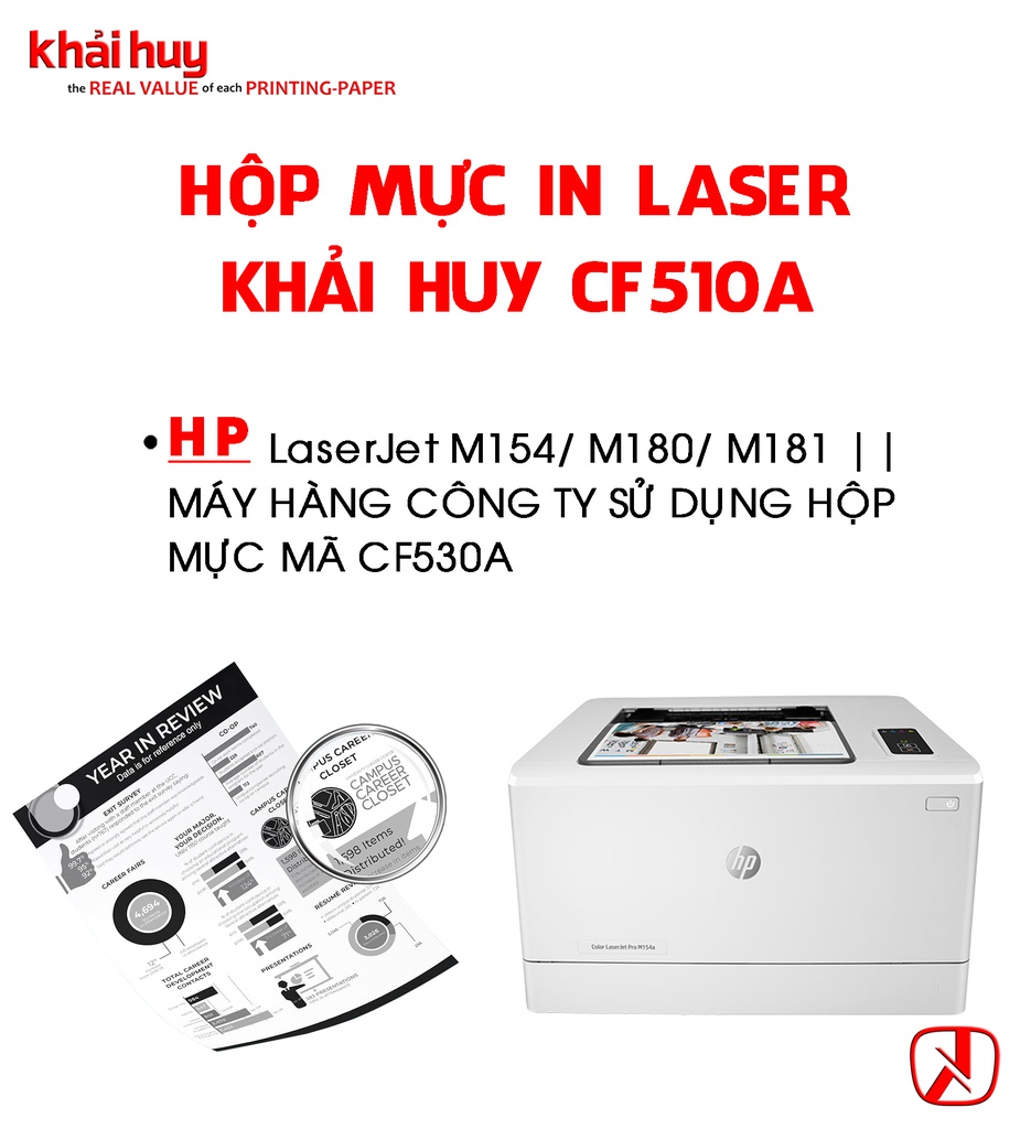 HỘP MỰC IN LASER KHẢI HUY CF510A