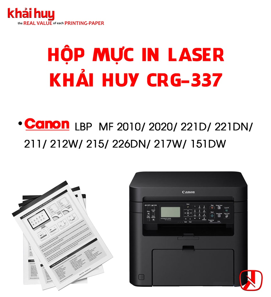 HỘP MỰC IN LASER KHẢI HUY CRG-337