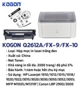 HỘP MỰC IN LASER KOGON Q2612A/FX-9/FX-10