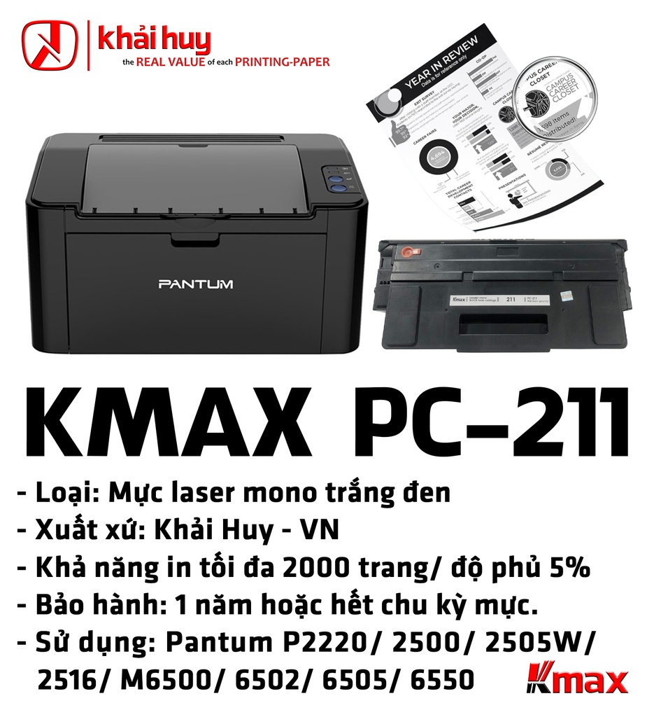 HỘP MỰC IN TONER KMAX PC-211