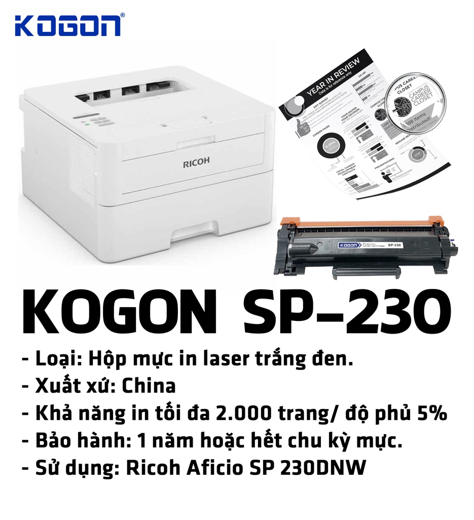 HỘP MỰC IN TONER KOGON SP-230