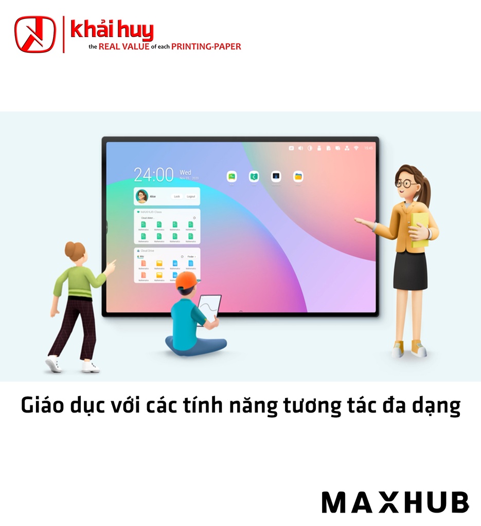 MÀN HÌNH TƯƠNG TÁC GIÁO DỤC MAXHUB E7520