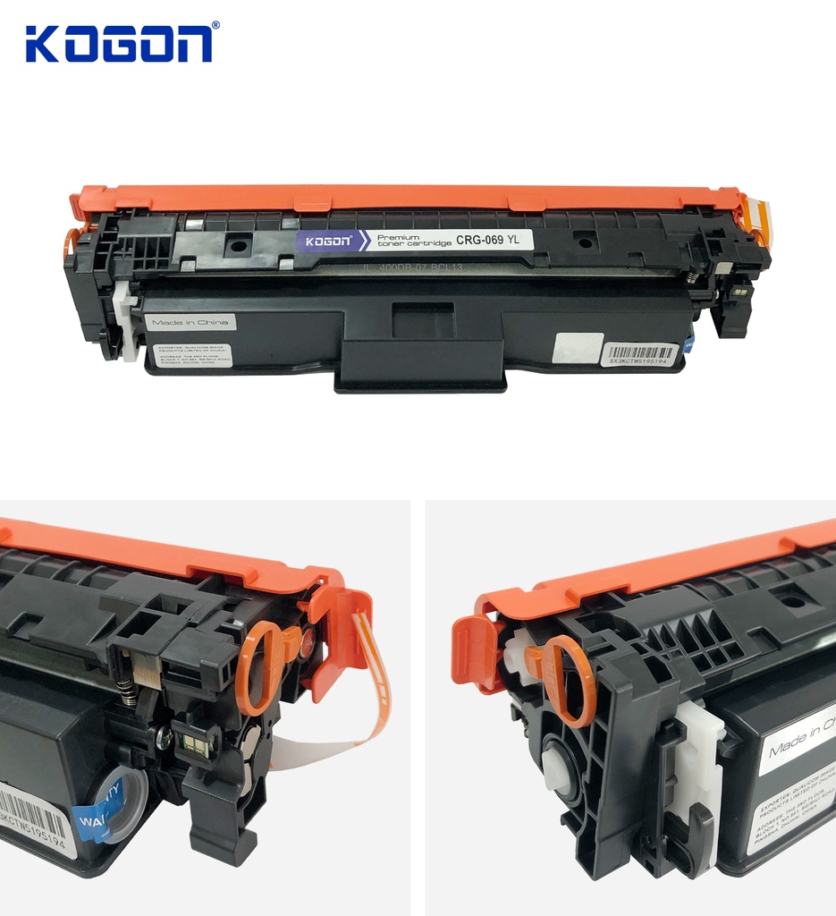 Hộp mực in laser KOGON CRG-069Y (1.9K, cyan, có chíp) - Dùng cho máy LBP 674cx/ 673cdw