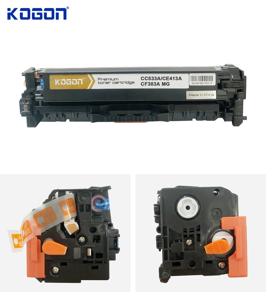 Hộp mực in laser KOGON PLATINUM CC533A/CE413A/CF383A Universal (2.8K, magenta, có chíp) - Dùng cho máy CP2020/ 2025