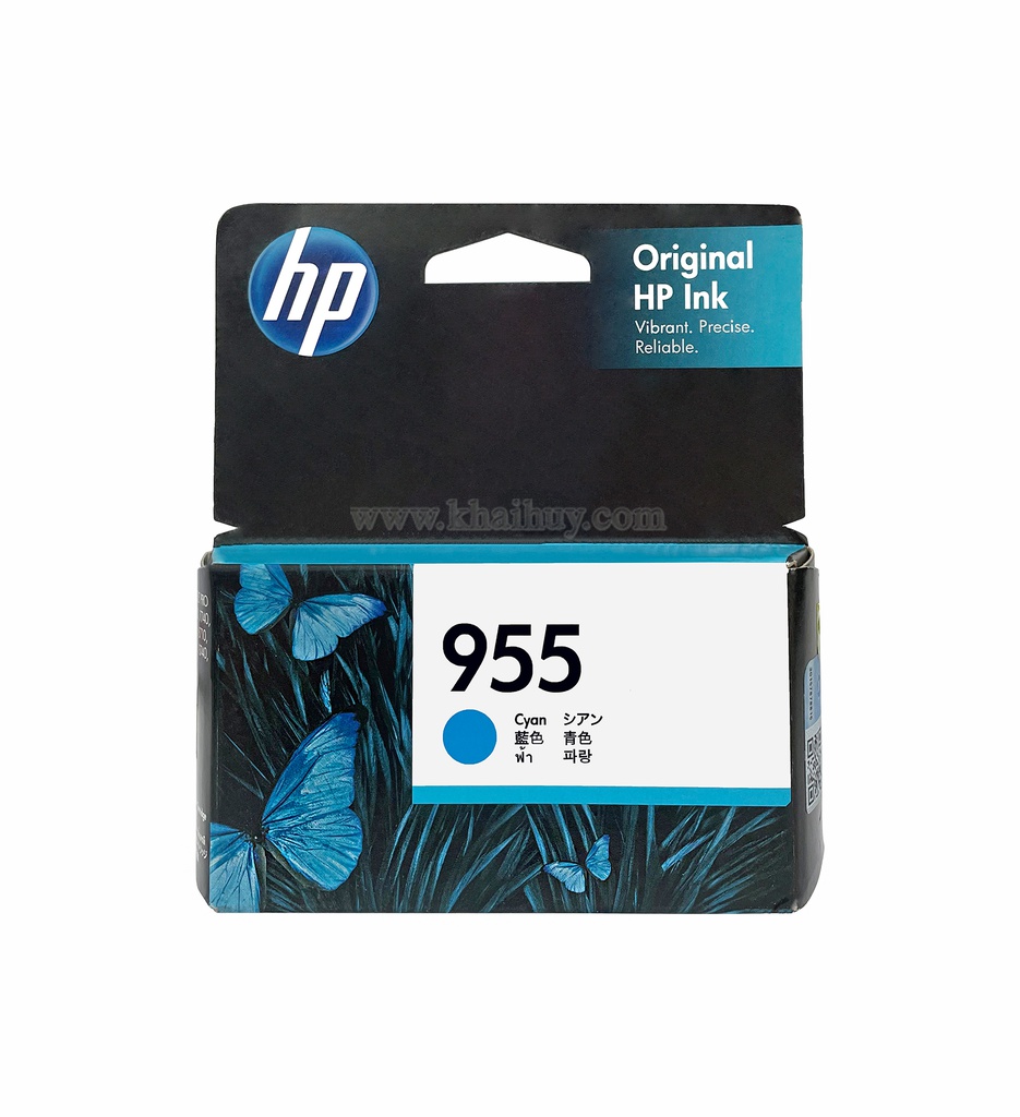 Hộp mực in phun HP 955C-L0S51AA (10ml, cyan, chính hãng) - Dùng cho máy OfficeJet Pro 8210/ 8710/ 8720
