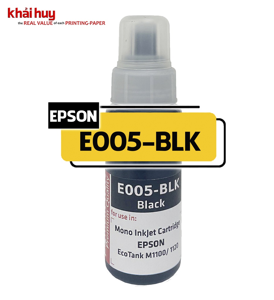 Mực nạp nước KMAX E005BLK-03 (100ml, black, dyeUV) - Dùng cho hộp mực máy in phun M1100/ 1120