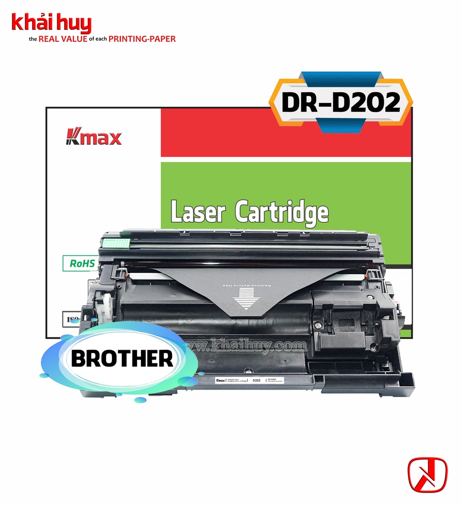 Hộp trống in laser KMAX DR-B022 drum unit (12K, black, không chíp) - Dùng cho máy DCP B7535dw/ B7520dw