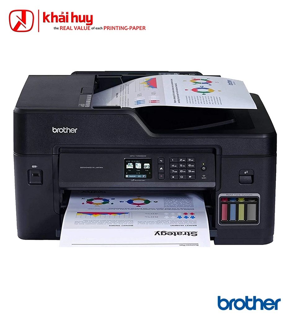 Máy in phun màu BROTHER MFC T4500dw (A3, đa năng, 20ppm) - Chính hãng