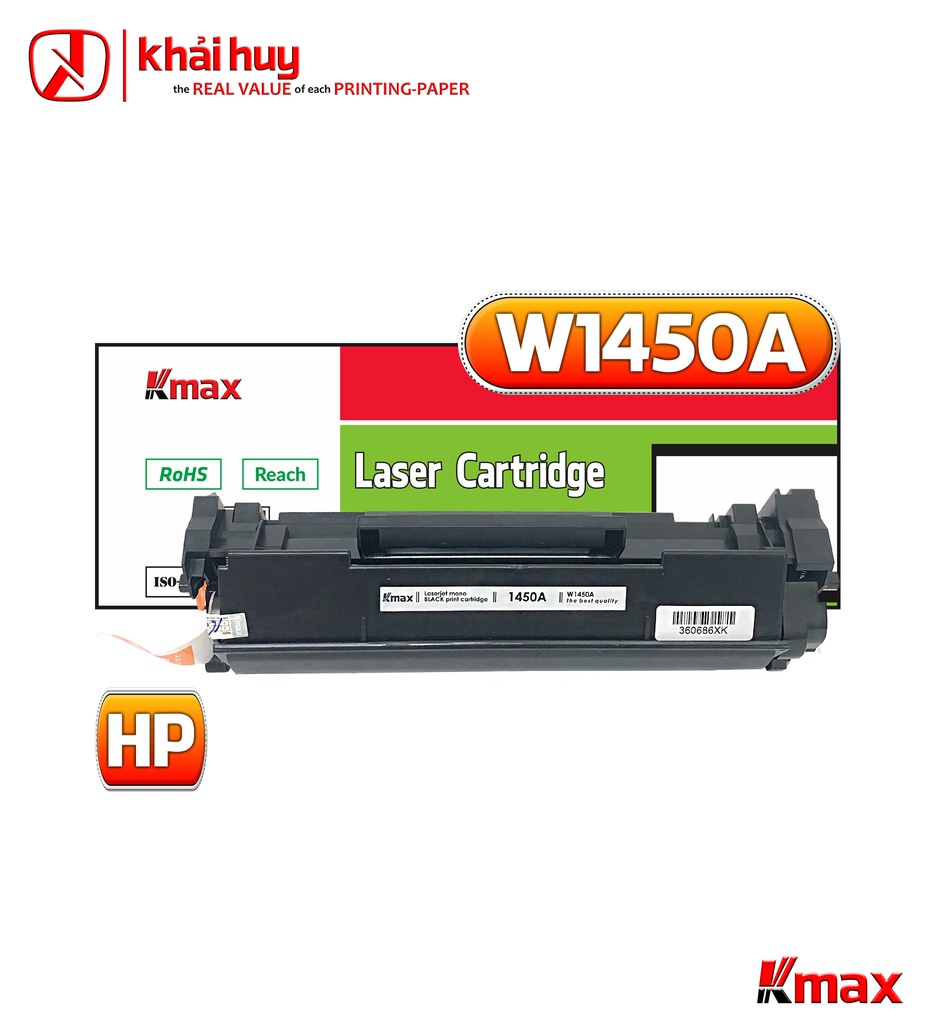 Hộp mực in laser KMAX W1450A (1.7K, black, có chip) - Dùng cho máy Pro 3003/ MFP 3103 series