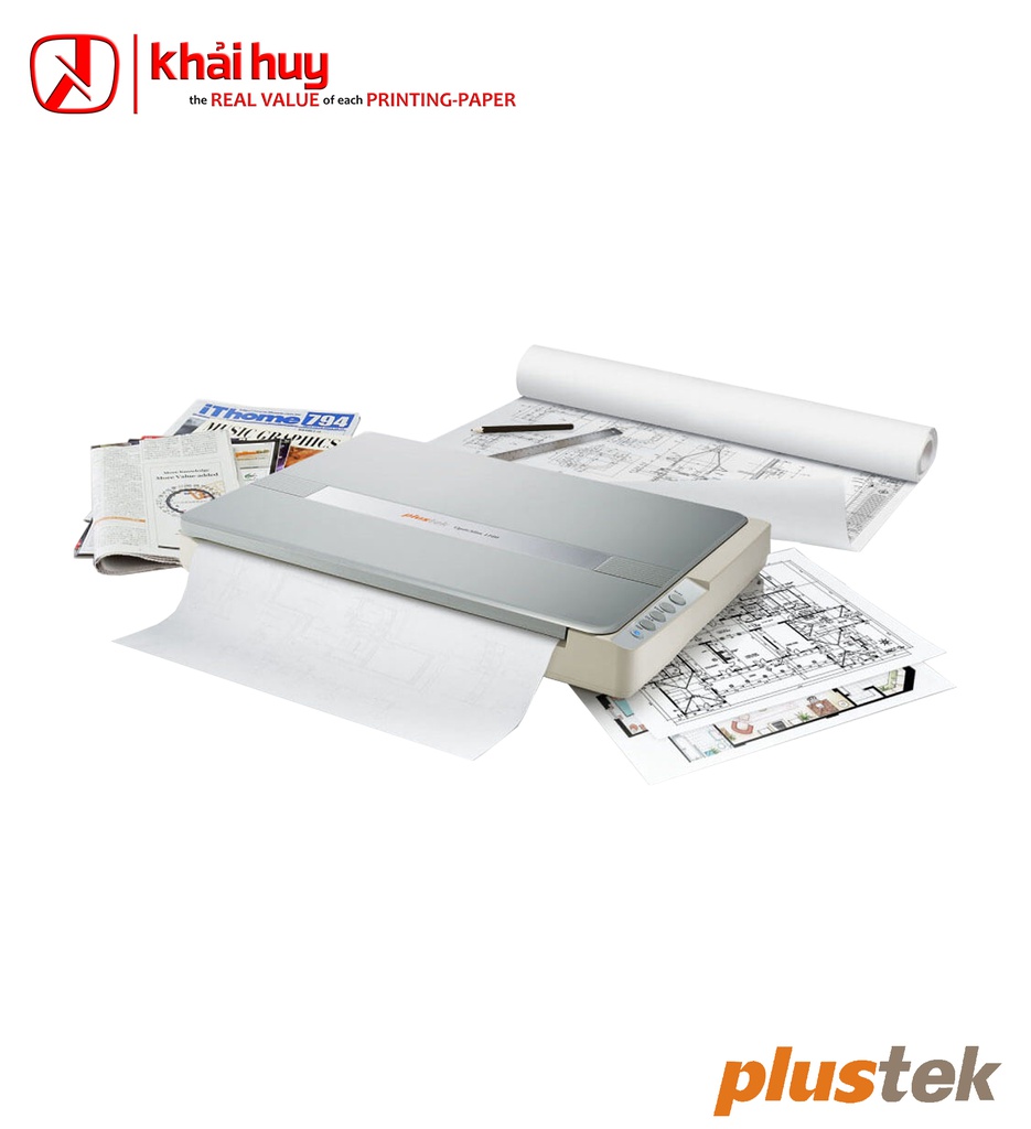 Máy quét tài liệu PLUSTEK OpticSlim 1180 (A3, Flatbed, 8s) - Chính hãng