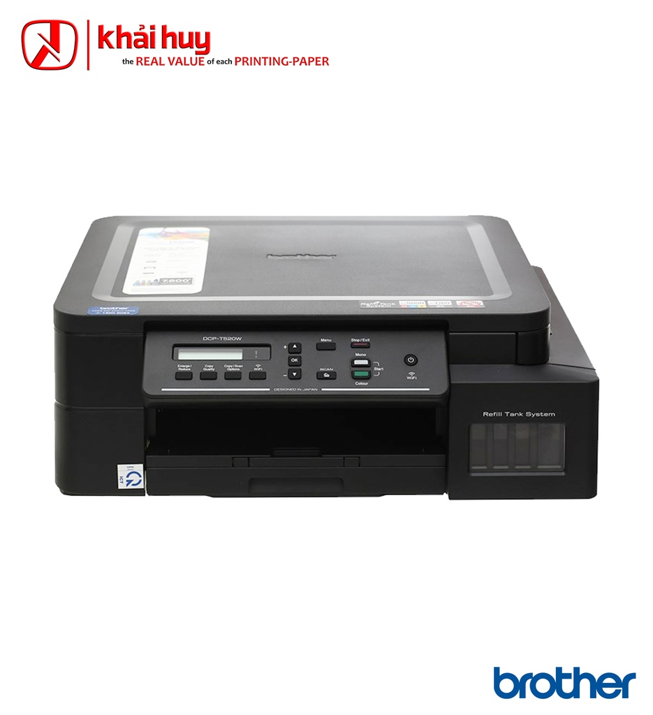 Máy in phun màu BROTHER DCP - T520w (A4, đa năng, 9,5ppm) - Chính hãng