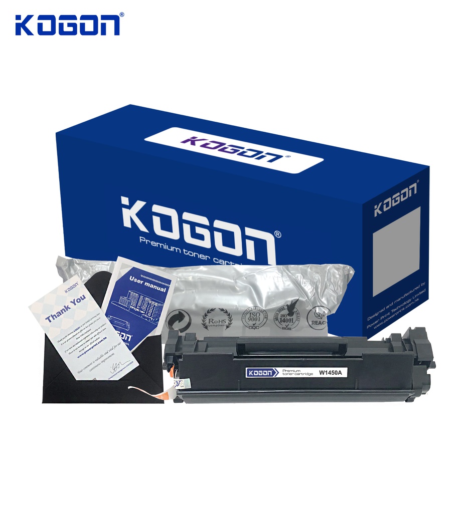 Hộp mực in laser KOGON W1450A (1.7K, black, có chip) - Dùng cho máy Pro 3003/ MFP 3103 series