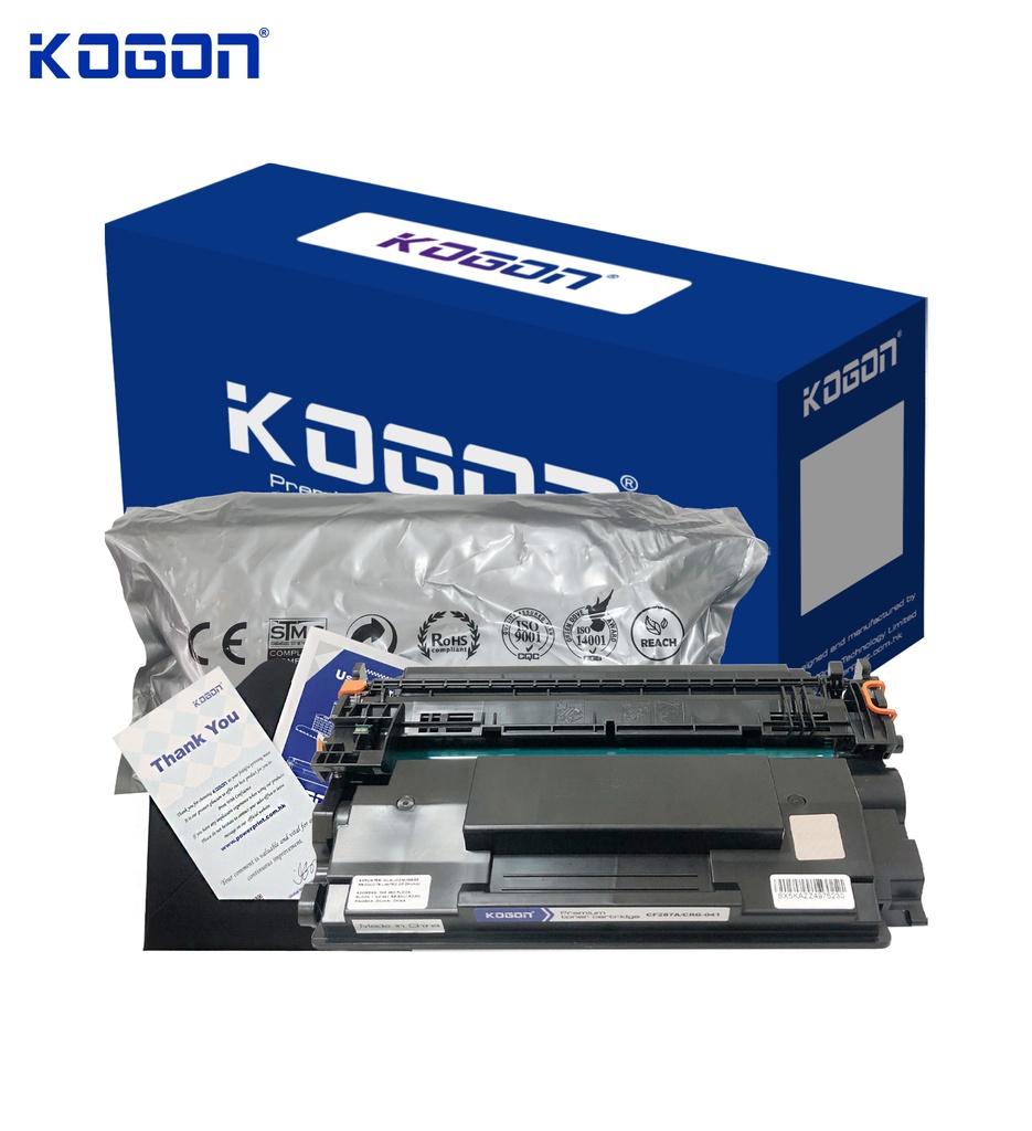 Hộp mực in laser KOGON CF287A/CRG-041 Universal (9K, black, có chíp) - Dùng cho máy Enterprise M506dn/ M501