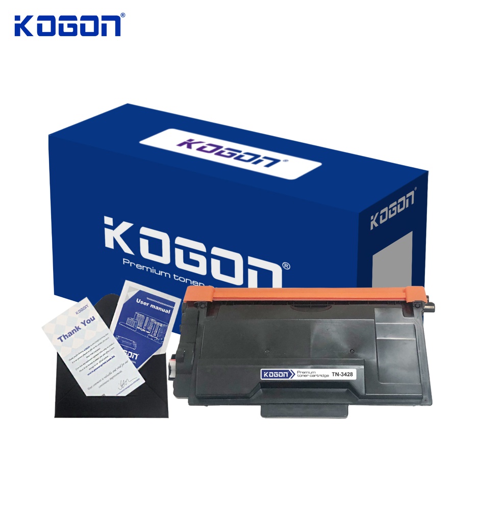 Hộp mực in laser KOGON TN820/3428 (3K, black, không chíp) - Dùng cho máy HL L5000d/ 5100dn/ 6200dw