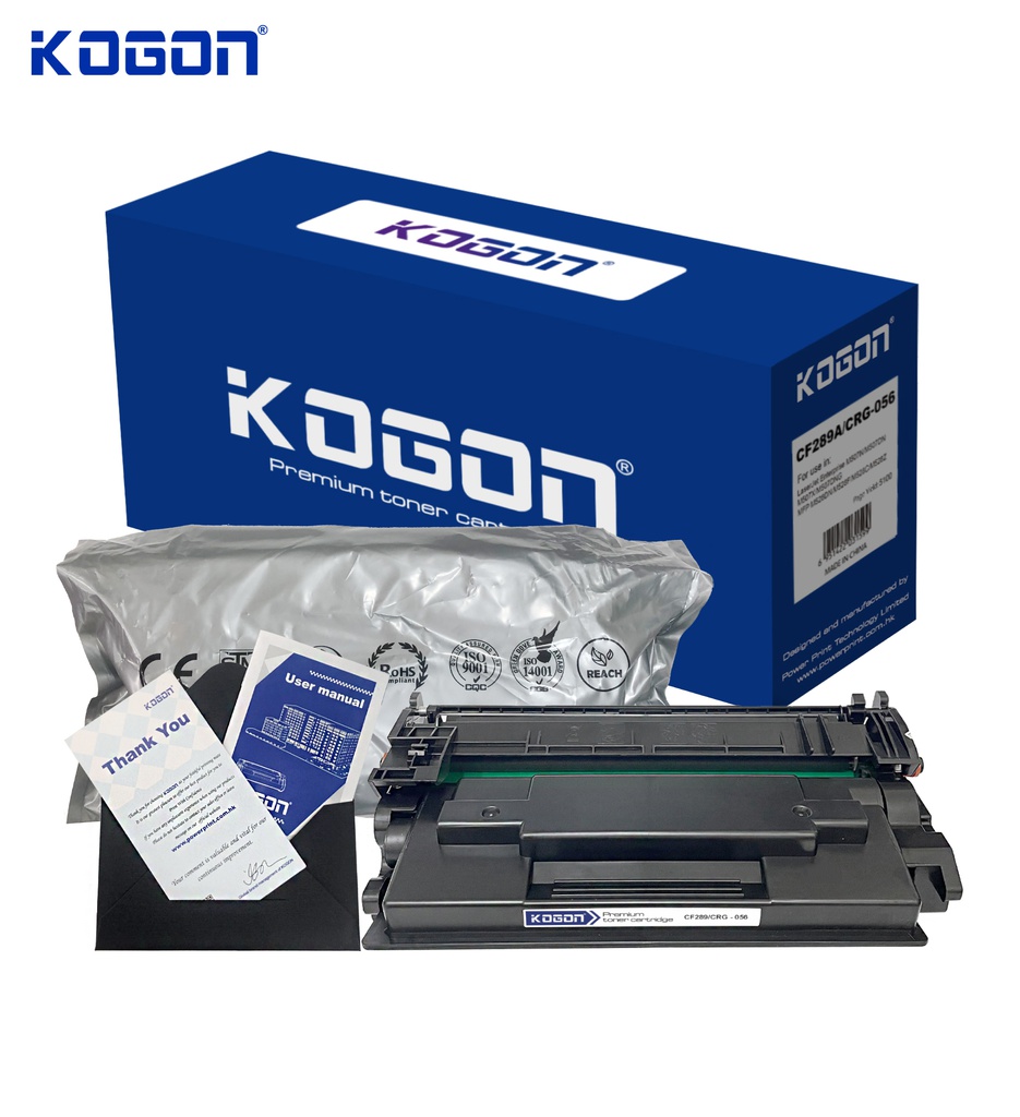 Hộp mực in laser KOGON CF289A/CRG-056 (5K, black, không chíp) - Dùng cho máy Enterprise Flow M528c/ M507dn * LBP 325x