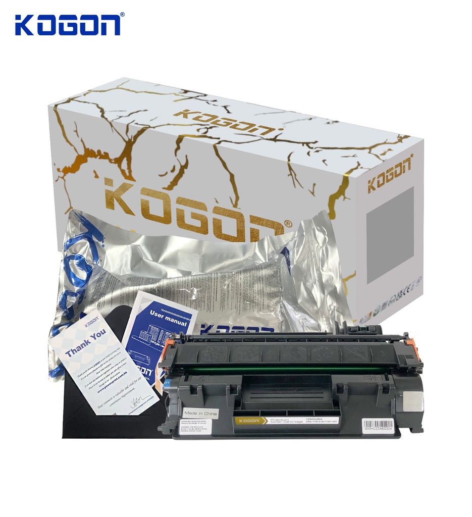 Hộp mực in laser KOGON PLATINUM CE505A/CF280A/CRG-119ii/319ii/719H Universal (2.7K, black, có chíp) - Dùng cho máy P2035/ 2055 * LBP 6300dn/ 6650dn