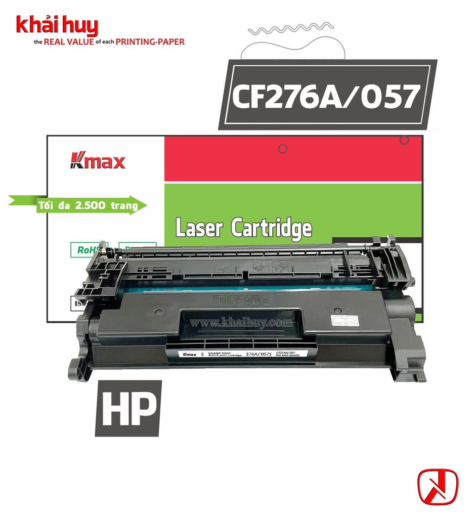 Hộp mực in laser KMAX CF276A/CRG-057 (3K, black, không chíp) - Dùng cho máy Pro M404d/ M404dw * LBP 223dw/ 226dw