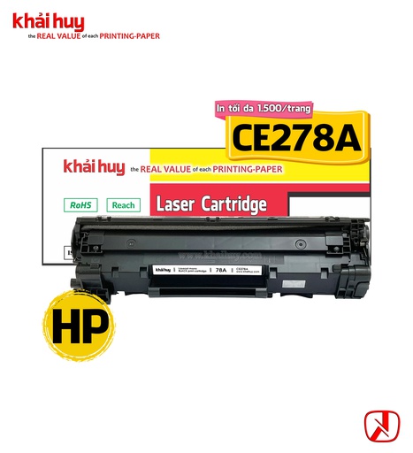 [HMUCLSR1551/120] Hộp mực in laser KHẢI HUY CE278A (1.5K, black, có chíp) - Dùng cho máy P1566/ 1606dn