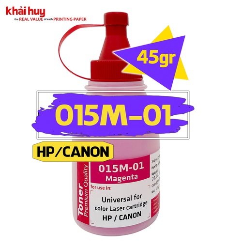 [MNAPLSR1551/43] Mực nạp laser KMAX 015MAG-01 (45gr, magenta, không từ) - Dùng cho hộp mực máy in màu CP1025/ 252dw * LBP 612cw