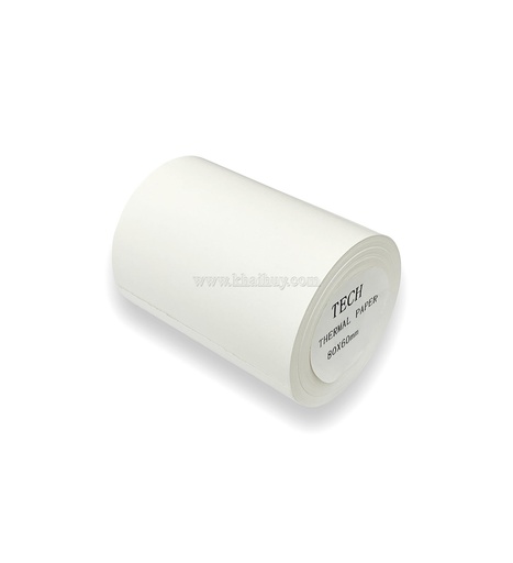 [GIAYBIL1561/2] Giấy cuộn in nhiệt TECH K80*60mm (Thermal paper, 27m) - Dùng cho máy in bill/ hóa đơn, máy POS