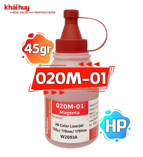 [MNAPLSR155/47] CHAI MỰC NẠP BỘT KHẢI HUY 020M-01