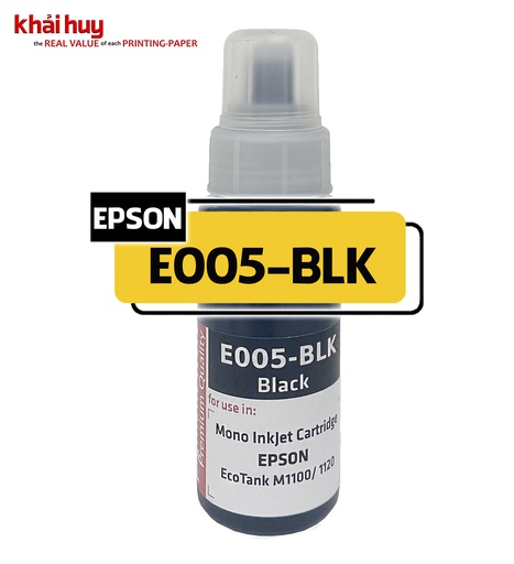 [MNAPPHU1561/92] Mực nạp nước KMAX E005BLK-03 (100ml, black, dyeUV) - Dùng cho hộp mực máy in phun M1100/ 1120