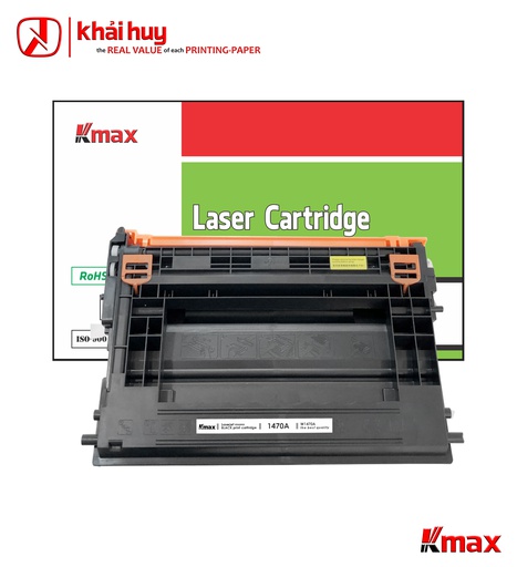 [HMUCLSR1551/50] Hộp mực in laser KMAX W1470A (10K, black, có chip) - Dùng cho máy Enterprise M612dn/ M611/ M610