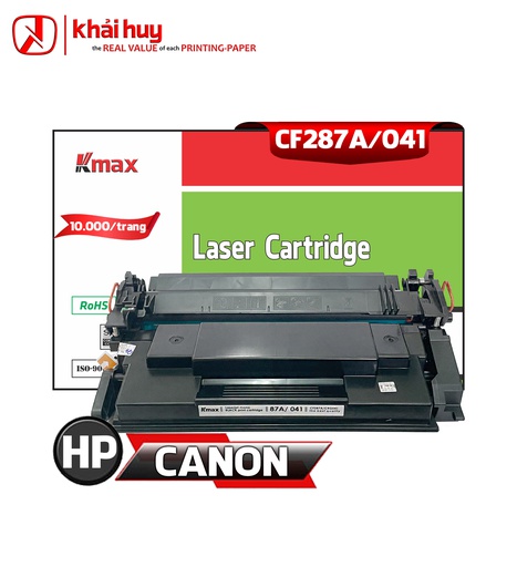[HMUCLSR1551/63] Hộp mực in laser KMAX CF287A/CRG-041 Universal (9K, black, có chíp) - Dùng cho máy Enterprise M506dn/ M501