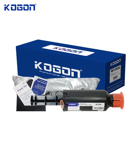 [HMUCLSR1561/294] Hộp mực in laser KOGON W1103A (2.5K, black, có chíp) - Dùng cho máy Neverstop 1000/ MFP 1200