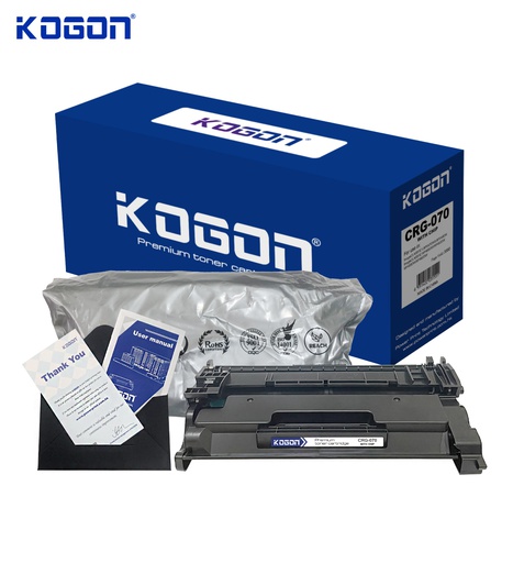 [HMUCLSR1561/310] Hộp mực in laser KOGON W1480A/W1490A/CRG-070 (3K, black, có chíp) - Dùng cho máy LBP 243dw/ 246dw