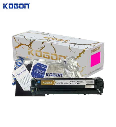 [HMUCLSR1561/374] Hộp mực in laser KOGON PLATINUM CB543A/CE323A/CF213A Universal (1.8K, magenta, có chíp) - Dùng cho máy CP1215/ 1510/ 1518