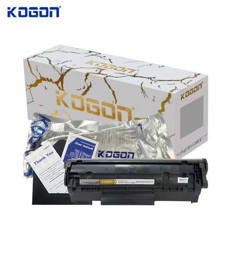 [HMUCLSR1561/393] Hộp mực in laser KOGON PLATINUM Q2612A/FX-9/FX-10 Universal (2K, black, không chíp) - Dùng cho máy 1010/ 1020 * LBP 2900/ 3000